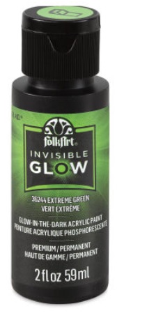 Glow in the dark acrylverf Invisible