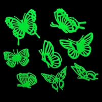 Glow in the dark vlinders stickers